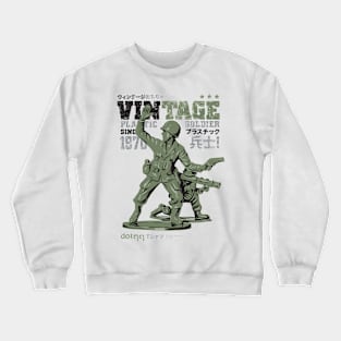 vintage plastic toy soldiers Crewneck Sweatshirt